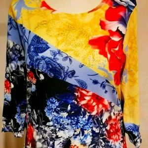 CJ Banks 3/4 sleeve top size 3X